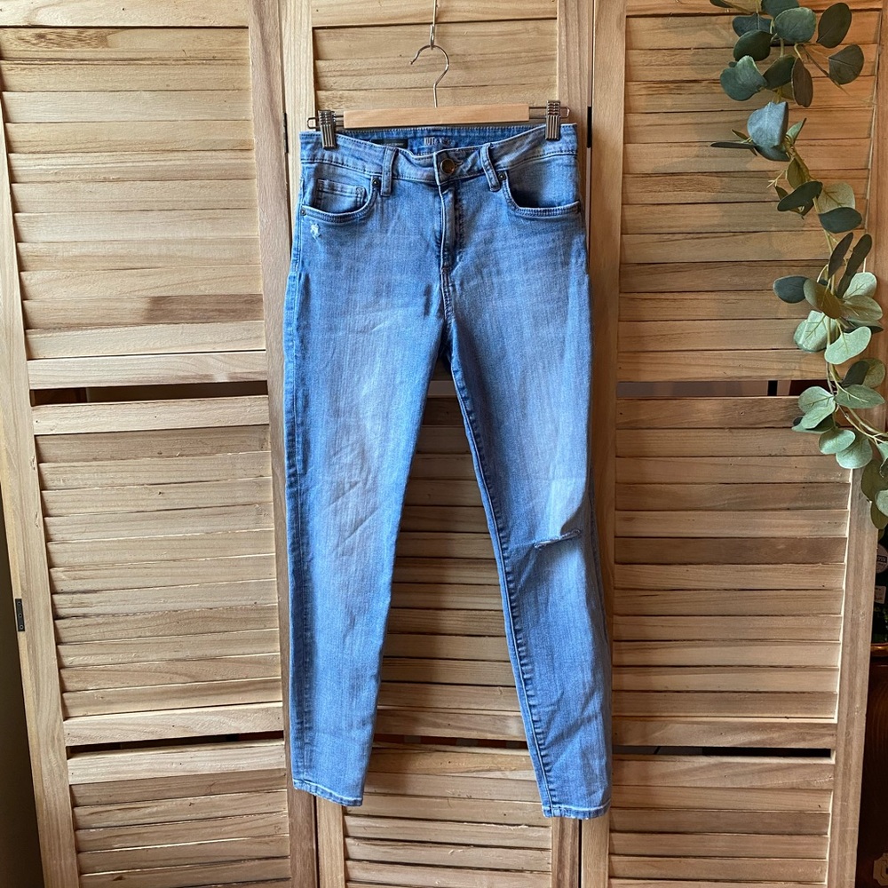 KUT from the Kloth High Rise Ankle Skinny Jean size 8